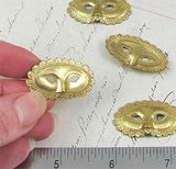 Brass Mask with Scalloped Edge