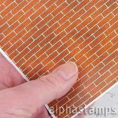 Half Scale Antique Brick Flooring Paper - SOLD OUT