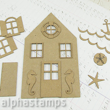 Cabana House Facade Overlay & Nautical Shapes