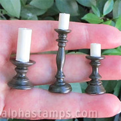 Black 3-Piece Candleholder Set - OUT OF STOCK