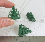 1 Inch Victorian Christmas Trees w Candles