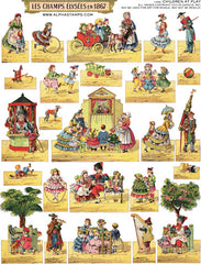 Children at Play Collage Sheet