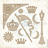 Lucky Star Crowning Glory Chipboard Set*