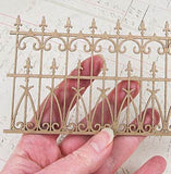 Mini Chipboard Wrought Iron Fence