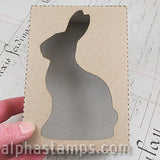 Mini Shadowbox Lid - Chocolate Bunny*