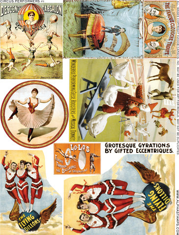 Circus Performers #1 Collage Sheet