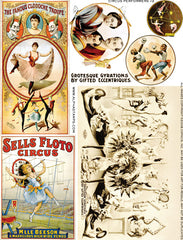 Circus Performers #2 Collage Sheet