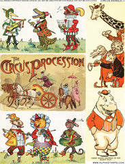 Circus Animals #1 Collage Sheet