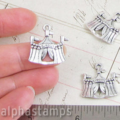 Silver Circus Tent Charm* - SOLD OUT