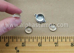 Clear Domed Acrylic Pebbles - Set of 3*