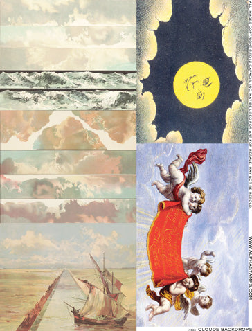 Clouds Backdrops Collage Sheet