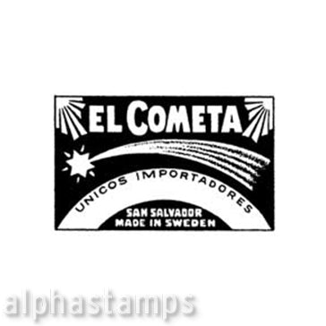 Comet Matchbox Label Rubber Stamp