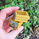 Tall Wooden Fruit Crate with Decal