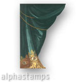 Side Curtain with Fringe - Teal Download