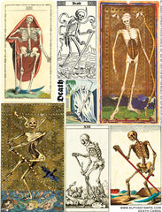 Death Cards Collage Sheet