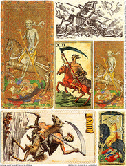 Death Rides a Horse Collage Sheet