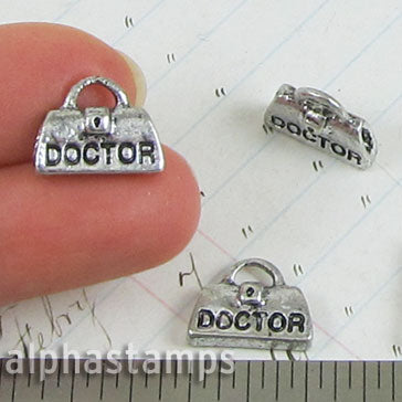 3D Silver Doctor's Bag Charm*