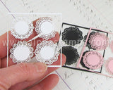 Tiny Doilies - Black - Set of 4