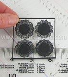 Tiny Doilies - Black - Set of 4
