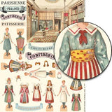 A Tiny French Dress Shop Collage Sheet