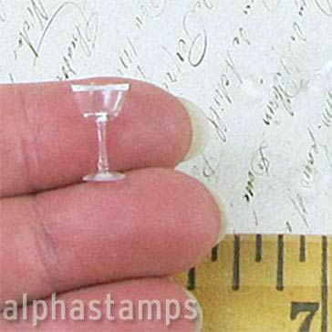 Miniature Cocktail Glasses w Stems