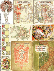 English Rose Collage Sheet