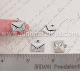 Mini Silver Envelope Charms*