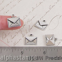 Mini Silver Envelope Charms*