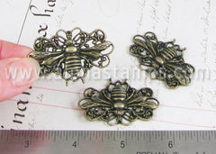 Large Antique Bronze Bee Pendant