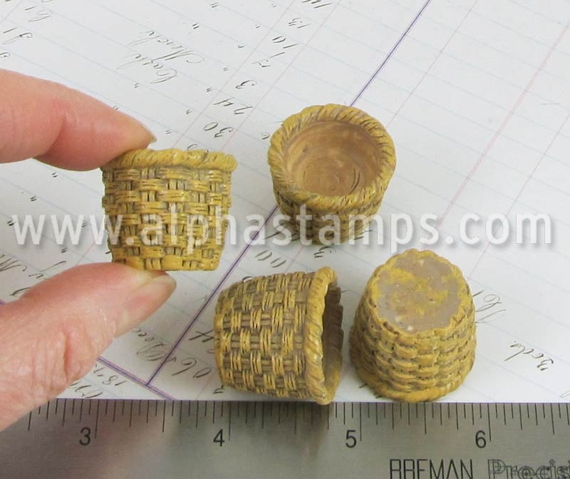 Mini Faux Rattan Basket* | Alpha Stamps