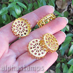 Fancy Looped Gold Filigree Base - SOLD OUT