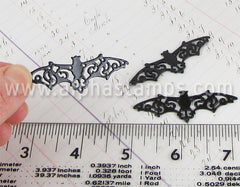 Black Filigree Metal Bat