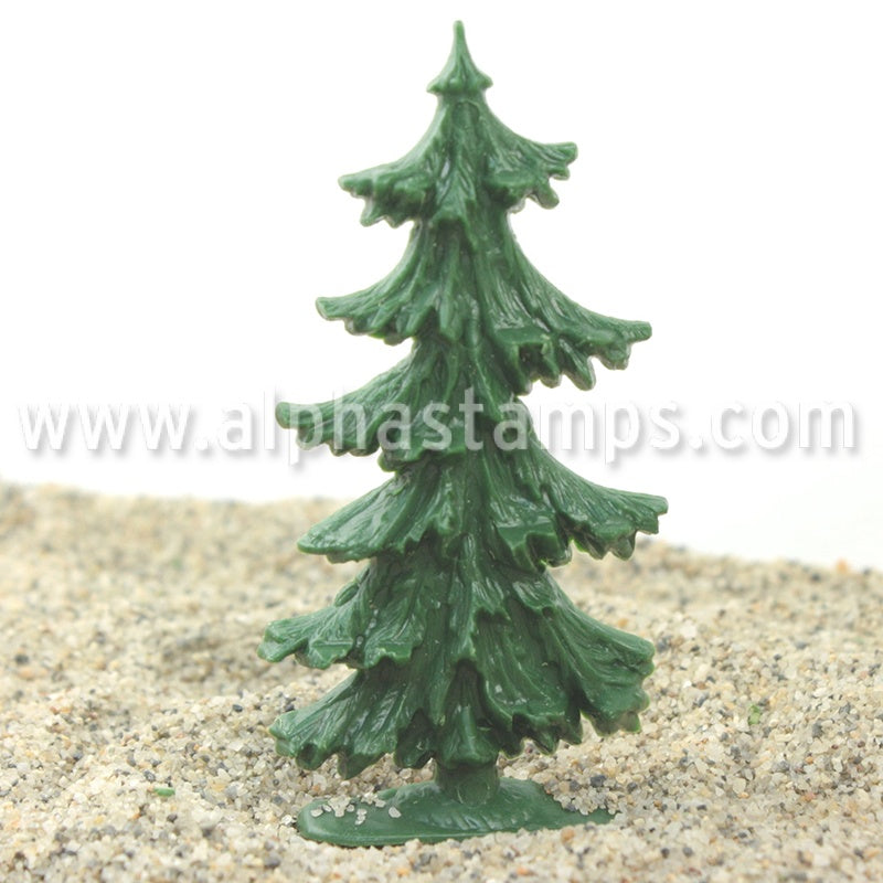 2 Inch German Fir Trees Alpha Stamps