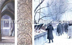 French Backgrounds - Winter Collage Sheet