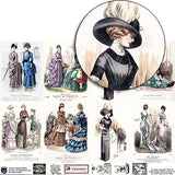 French Fashion Plates Collage Sheet