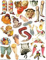 Funny Arms & Legs Collage Sheet