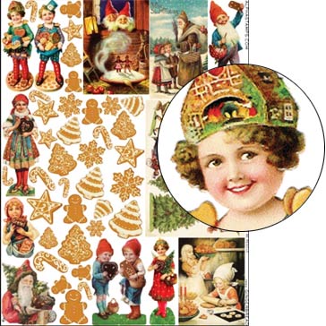 Gingerbread Collage Sheet