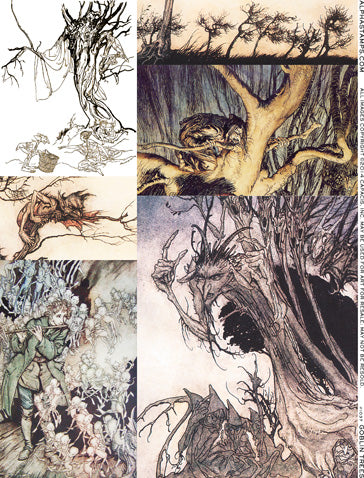 Goblin Trees Collage Sheet