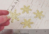 Gold Dresden Snowflakes