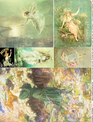 Green Fairies Collage Sheet