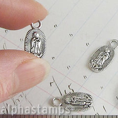 Tiny Lady of Guadalupe Silver Charm*