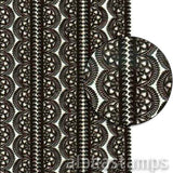 Half-Round Dresden Borders - Black