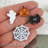 Things that Go Boo Mini Halloween Buttons Set*