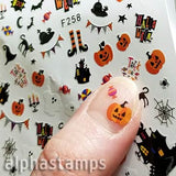 Haunted House Tiny Color Halloween Stickers