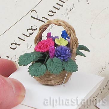 Spring Floral Arrangement in Basket with Handle*