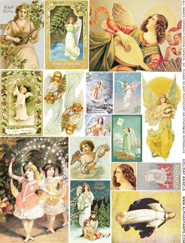 Holiday Angels Collage Sheet