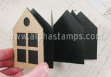 Mini House with Windows Accordion Book Set