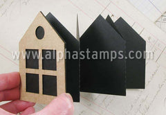 Mini House with Windows Accordion Book Set*
