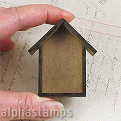 Tiny Little Shadowbox Houses 3 - Set of 2