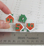 Gingerbread Cottage Buttons - Set of 2